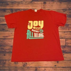 Target Employee Hiring Shirt Volunteer Bullseye Joy Lives Where We All Belong